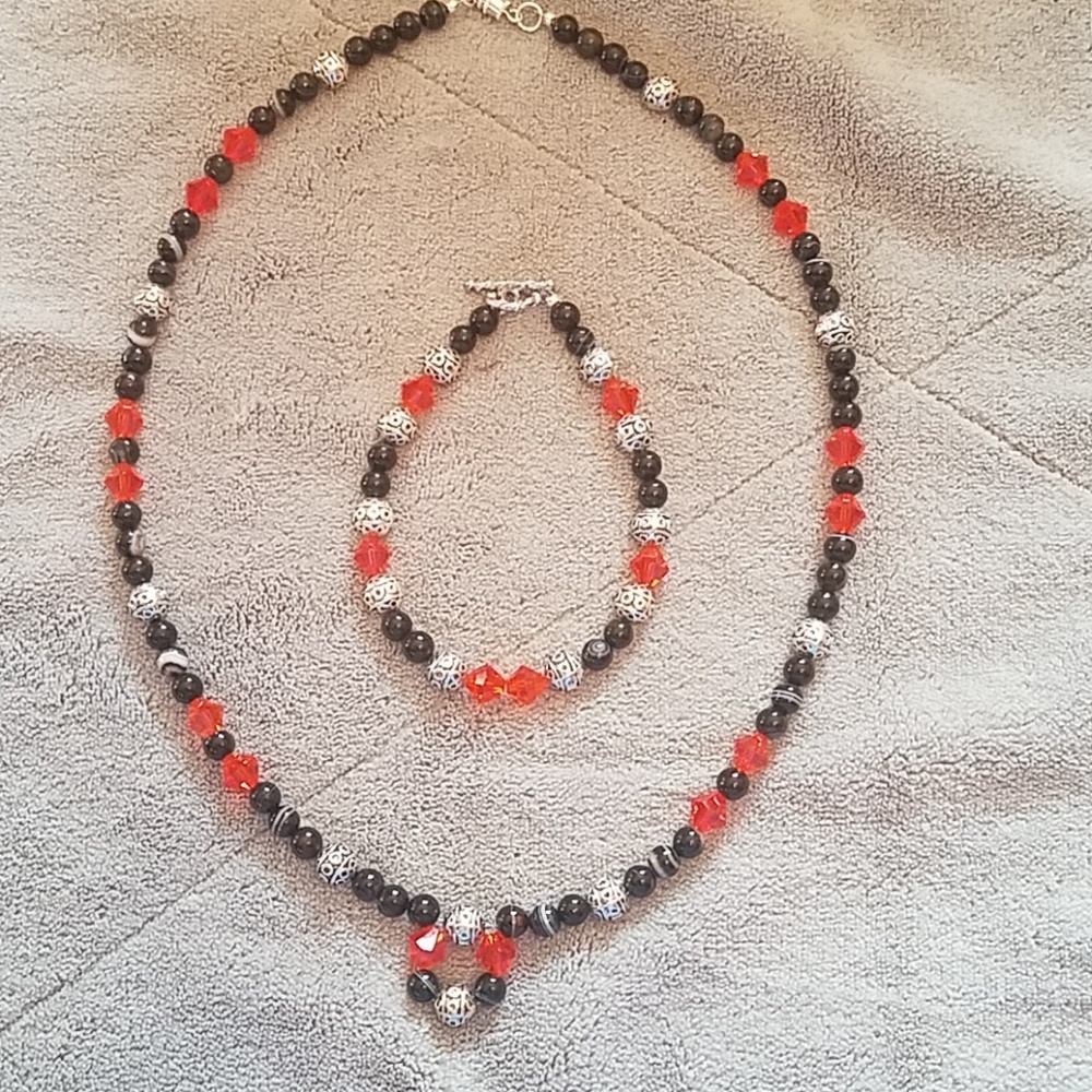 One of a kind black tiger eye necklace